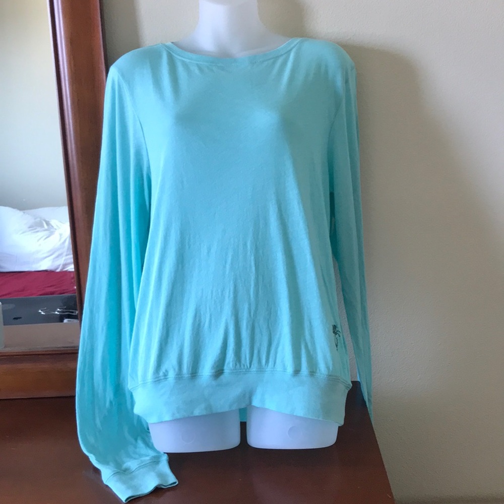 Wildfox essential long sleeve jumper tee shirt Small S Mint